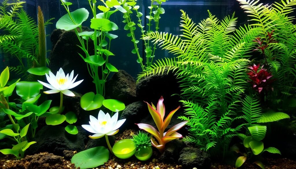Combinação de Plantas Aquáticas no Aquário Combinação de Plantas Aquáticas no Aquário