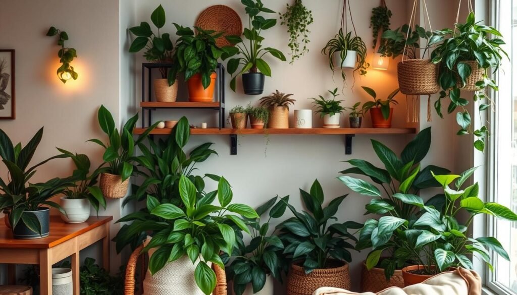 Decoração com plantas de sombra