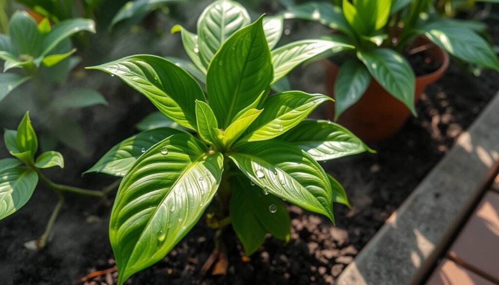 Planta Barba de Moisés com Umidade Controlada