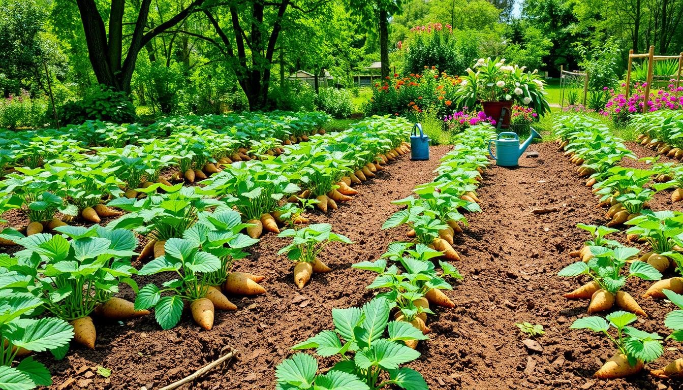 como plantar batata doce