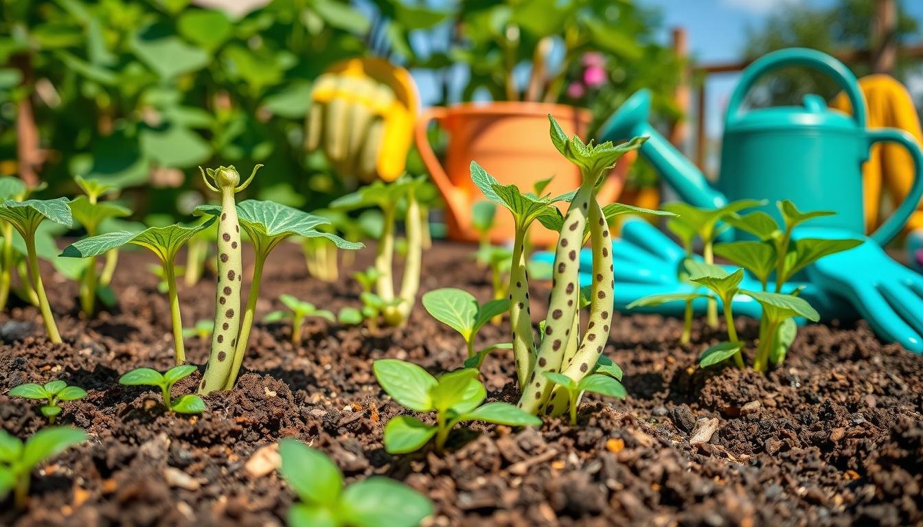 como plantar feijão rajado