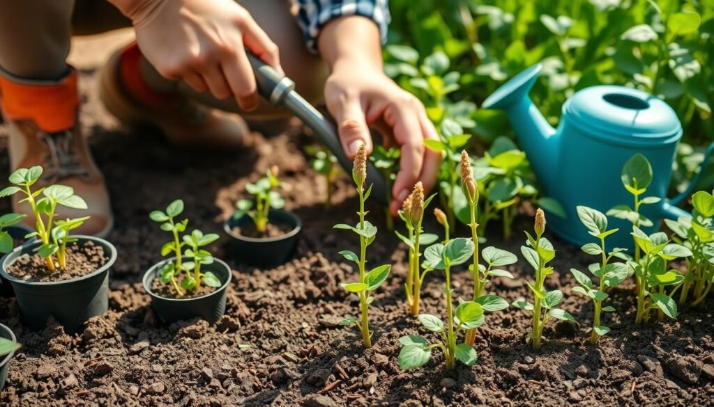 como plantar grão-de-bico