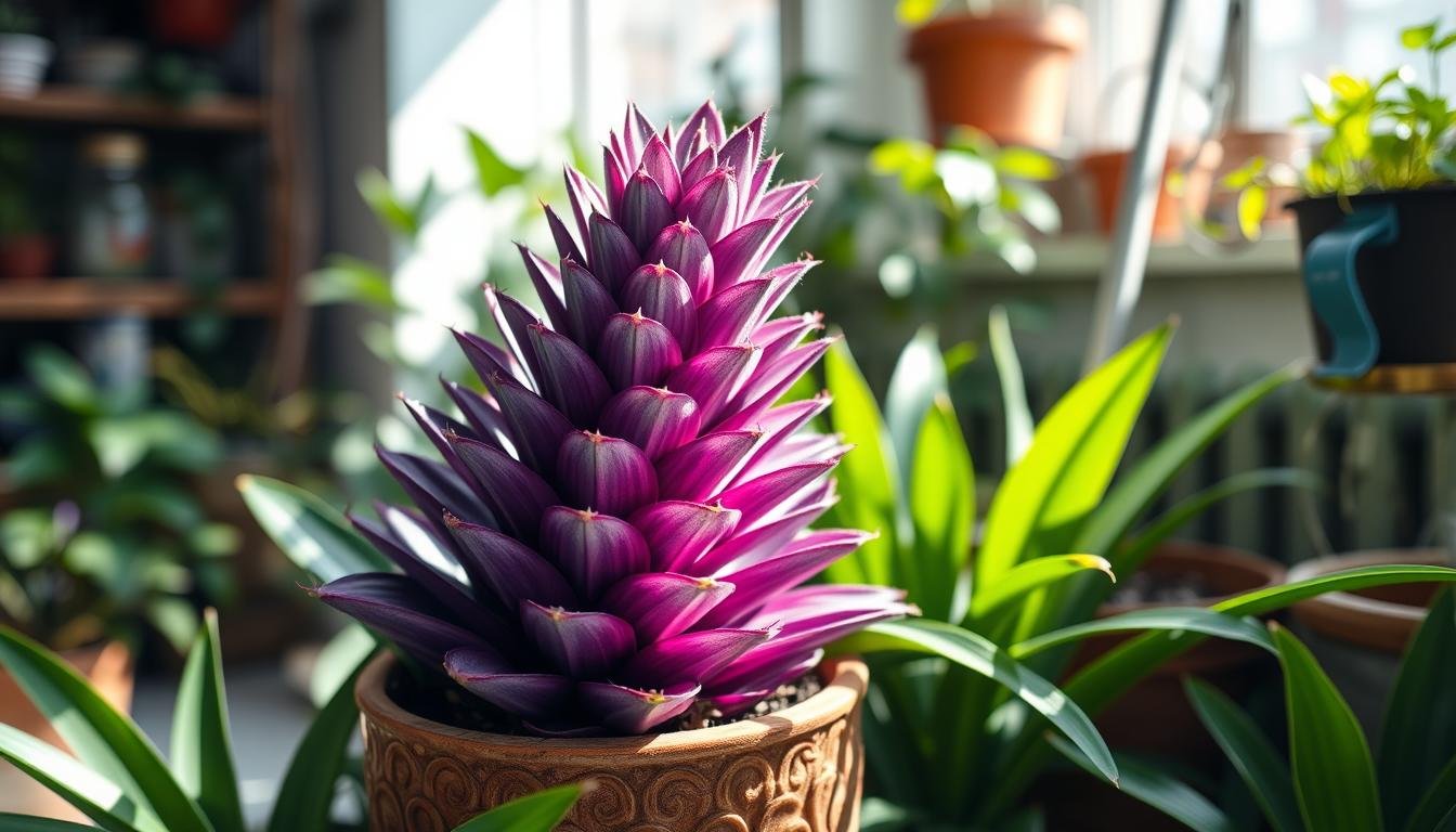 planta abacaxi roxo